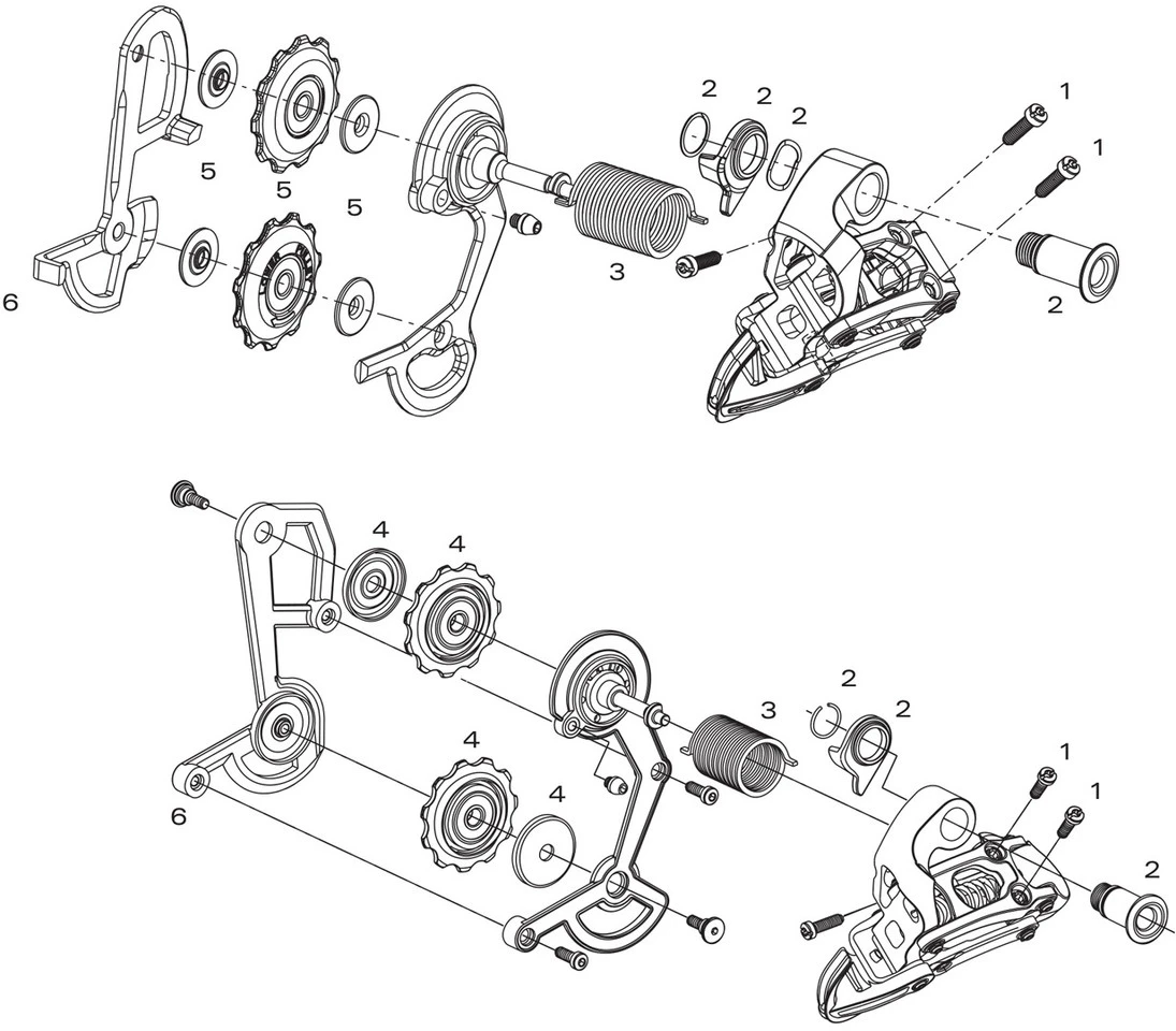SRAM Piezas De Repuesto Para Sistemas De Cambios X0 3x9 (2006-2013) 3 SRAM Piezas De Repuesto Para Sistemas De Cambios X0 3x9 (2006-2013)