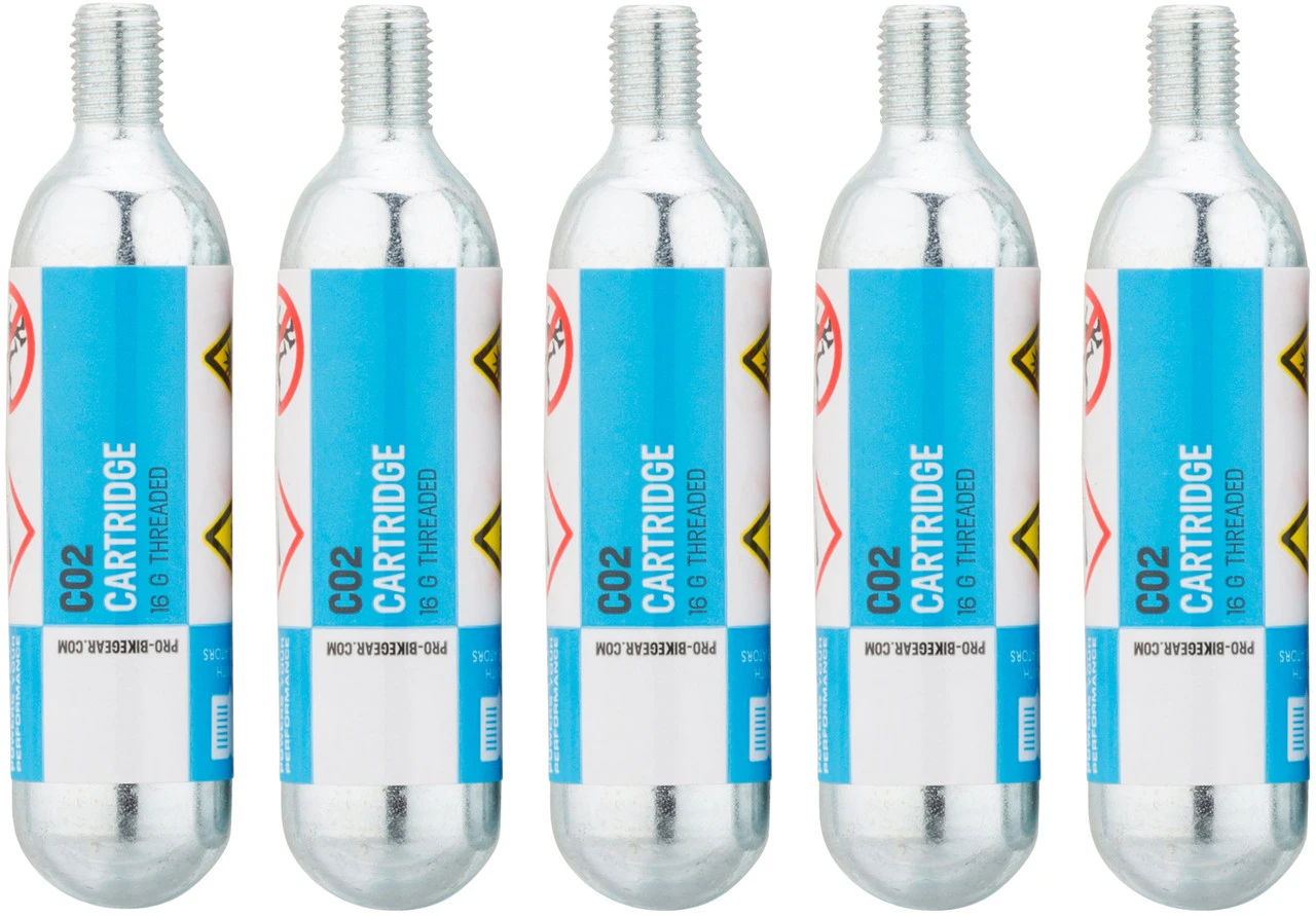 Pro Cartuchos CO2 De Repuesto Con Rosca 16 G - 5 Piezas 3 Pro Cartuchos CO2 De Repuesto Con Rosca 16 G - 5 Piezas