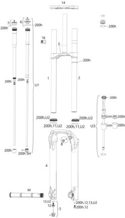 ROCKSHOX Piezas De Repuesto BoXXer (C1 / 2019)